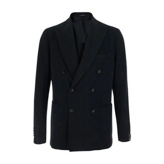 Tagliatore Giacca Doppiopetto Monte Carlo - - Jackets - Uomo - Nero - 2XL