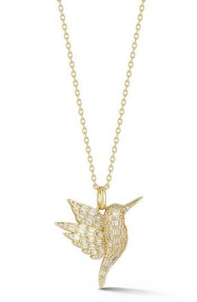 Glaze Jewelry Hummingbird Pendant Necklace in Gold at Nordstrom Rack