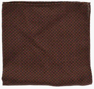 Corneliani CC COLLECTION Patterned Silk and Wool Pocket Square size Unica