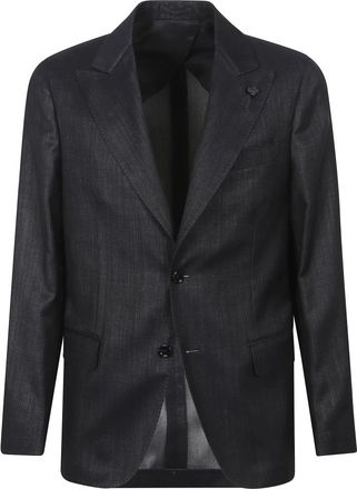 Lardini Jassen - Heren - Blazers - Zwart - L - Denim - Jassen