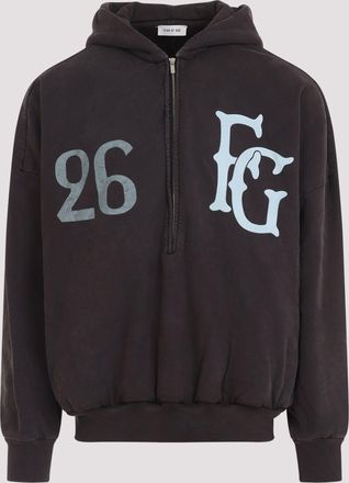 Fear of God Baseball Club hoodie met halve rits