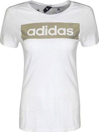 adidas (WMNS) adidas Essentials Logo T-Shirt Asia Sizing White Gold CD1981