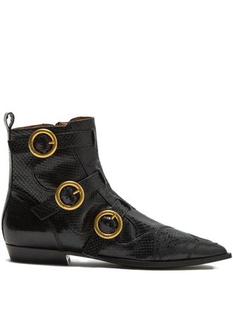 Maliparmi Laarzen met gespbandje - Zwart