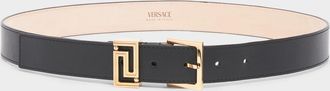 Versace Greca Goddess Leather Belt