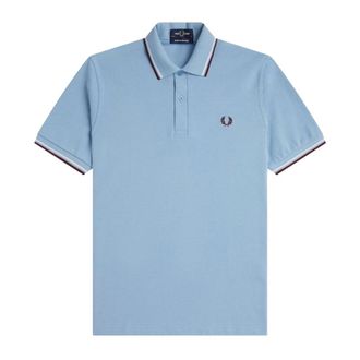 Fred Perry Polo Shirts, male, Blue, Size: 4XS M12 444 Polo