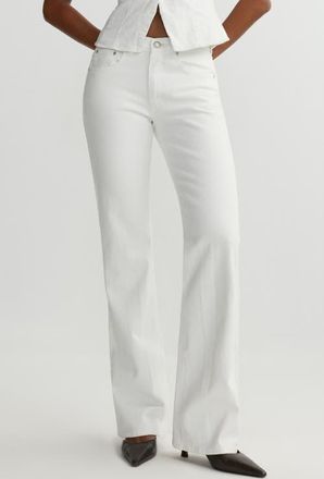 DL1961 Bella Mid Rise Slim Bootcut Jeans in White at Nordstrom, Size 32