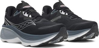 Saucony Hurricane 26 Running Shoe in Black/silver at Nordstrom, Size 12.5