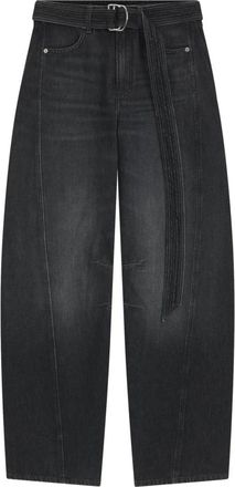 HUGO BOSS Jeans, Dames, Zwart, W30 L32, Katoen, Balloon HR Belt