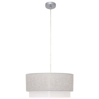 Fabrilamp Colgante Kenya Gris Y Blanco Regulable D40