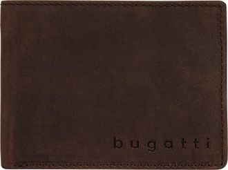 Bugatti Geldb&ouml;rse BUGATTI LUCA, Herren, braun, Leder, unifarben, Kleinlederwaren Geldb&ouml;rse, echt Leder