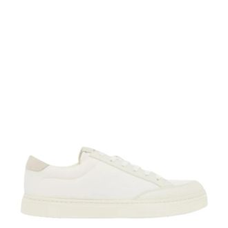 Emporio Armani Low-top Sneakers - Heren - Sneakers - Wit - 41 EU - Leer - Schoenen