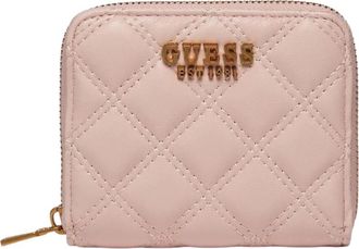 Guess Giully Small Wallet - Dames - Portefeuilles - Roze - ONE Size - Leer - Accessoires
