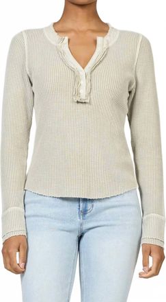Dear John Denim Luna Thermal Top In Abbey Stone