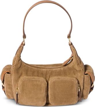 Miu Miu Borsa a spalla a coste - Marrone