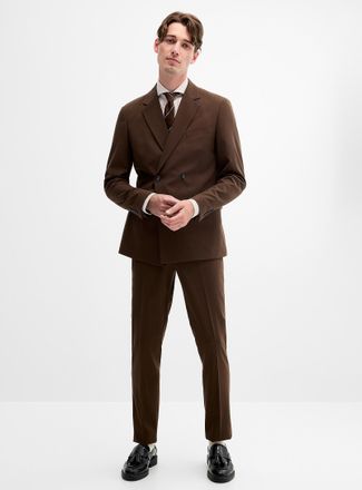 Lindbergh Mens REPREVE double-breasted suit Slim fit