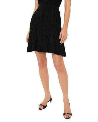 Polo Ralph Lauren Polo Black Cableknit Mini Skirt