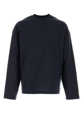 Jil Sander Navy Blue Logo T-Shirts