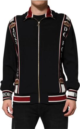 Dolce & Gabbana DG King Full Zip Sweatshirt - Heren - Vesten met rits - Veelkleurig - 2XL - Rayon - Hoodies & sweatvesten