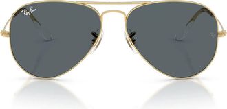 Ray-Ban Sunglasses Rb3025 9219 R5 Aviator Gradient Gold/Blue Unisex