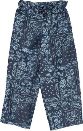 Emporio Armani Womens Printed Cotton Trousers
