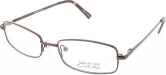 Signature Unisex Brown Rectangular Eyeglass Frames 1117Brown51