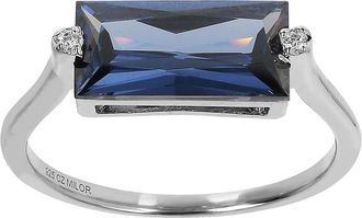 Autentica 3.80 Cttw Baguette Solitaire Ring
