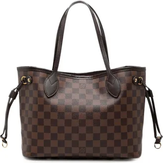 Louis Vuitton Brown Pvc Leather Tote Bag (Pre-Owned)
