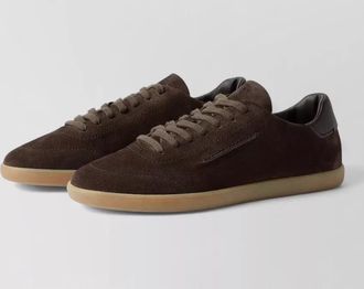 Ermenegildo Zegna suede sneaker 232 low top design