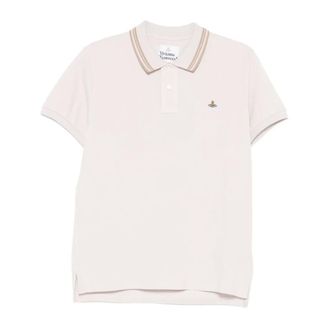 Vivienne Westwood Polo Shirts, male, Beige, Size: 3XL Classic Polo