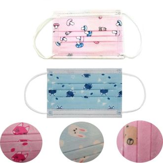 Trade Shop Trade Shop - Conjunto De 50 M&aacute;scaras Tnt Cara Protectora Mascarilla Desechable Quir&uacute;rgica Ni&ntilde;os