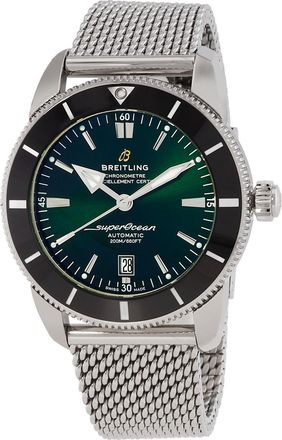 Breitling Pre-owned Breitling Superocean Heritage Automatic Chronometer Green Dial Mens Watch AB2020121L1A1