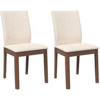 vidaXL Vidaxl - Sedie da Pranzo con Cuscini 2pz Marrone Legno Massello di Hevea
