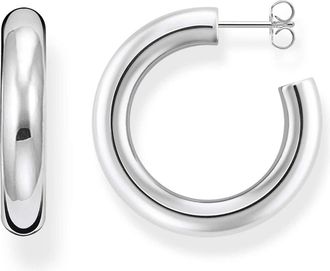 Thomas Sabo Thomas Sabo, Accessoires, Dames, Grijs, ONE Size, Chunky Creole Oorringen