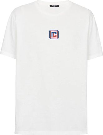 Balmain Jersey T-shirt - Heren - T-shirts - Wit - S - Tops