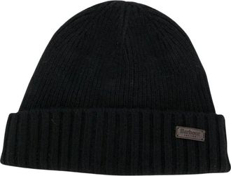 Barbour Black Knitted Beanie Cap
