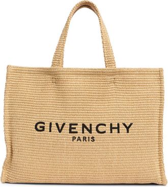 Givenchy Logo Raffia Tote in Natural at Nordstrom Rack