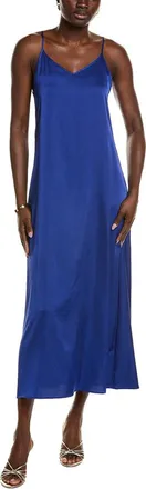 POINT Point Satin Slip Dress