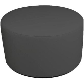Dmora Pouf Anacapri, Poltrona multiuso, Poltroncina sacco, Pouf poggiapiedi, Made in Italy, 79x79 h42 cm, Grigio scuro - Dmora