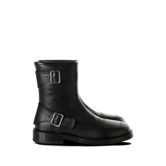 Ann Demeulemeester Buckle-strap Leather Boots