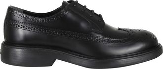 Hogan H704 Loafer - Heren - Veterschoenen - Zwart - 44 1/2 EU - Katoen - Schoenen