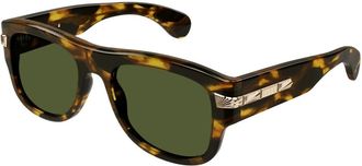 Gucci Stijlvolle Zonnebril - Heren - Accessoires - Bruin - Maat: 54 MM
