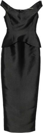 Solace London Mujer, Vestidos, Negro, Talla: XS