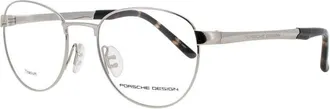 Porsche Design Unisex Silver Tone Rectangular Eyeglass Frames P8369