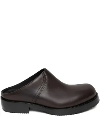 Dries Van Noten Clogs in pelle - Marrone
