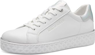 Marco Tozzi Plateausneaker mit tollen Metallic-Details, Freizeitschuh, Halbschuh, Schnürschuh