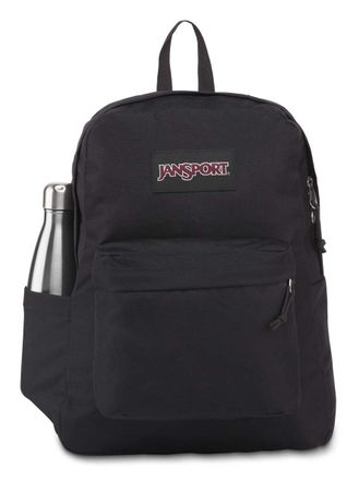 Jansport Freizeitrucksack JANSPORT SuperBreak Plus, Damen, Gr. B/H/T: 33cm x 42,5cm x 21,6cm, schwarz, Polyester, Basic, Rucks&auml;cke Freizeitrucksack, im schlich