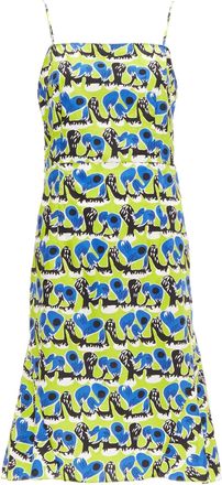 Marni geometric print cotton kick summer dress