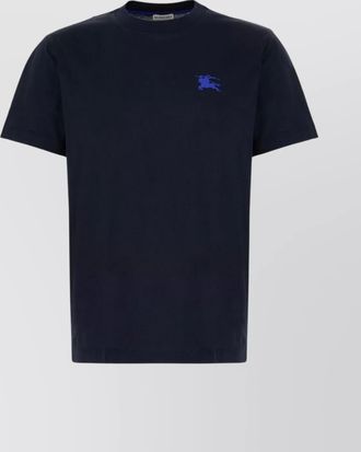 Burberry cotton logo-embroidered t-shirt