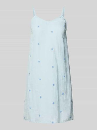 Pieces Minikleid in Crinkle-Optik Modell MAYA in Hellblau, Größe XS