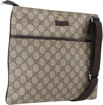 Gucci Pre-owned Plastic Cross Body Bag - Dames - Vintage Schoudertas - Beige - ONE Size - Vintage